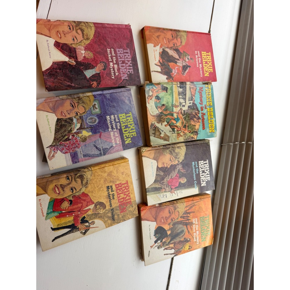 Vintage Trixie Belden Book Lot of 6 Whitman Hardcover Mystery Series 1970s